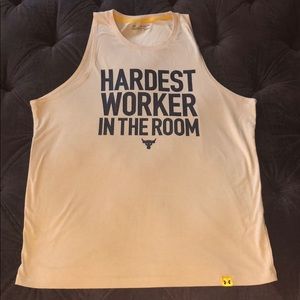 Under Armour Rock yellow tank, men’s XXL fitted